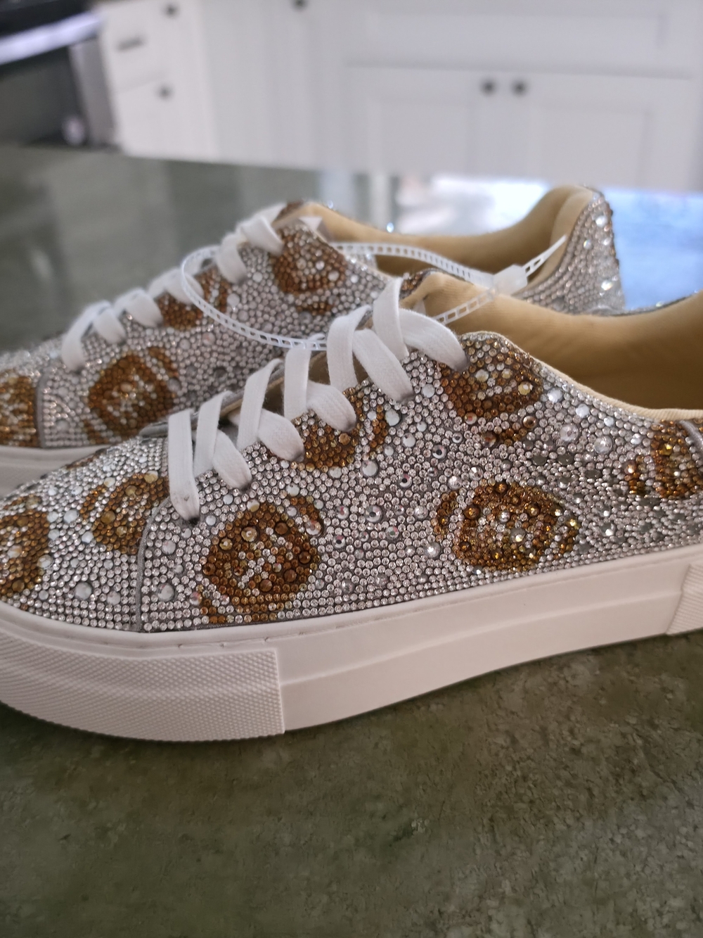Betsey Johnson Inspired Football Platform Sneakers